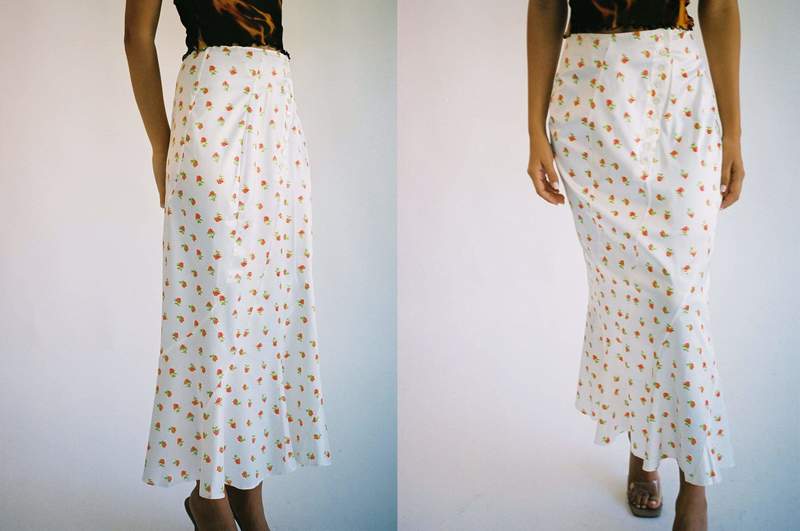 スカート yuhan wang Red Rose Skirt white Yuhan Wang Red Rose Skirt - WHITE | Garmentory
