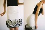 Maryam Nassir Zadeh Reza Skirt - White/Black - Thumbnail 8