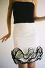 Maryam Nassir Zadeh Reza Skirt - White/Black - Thumbnail 2