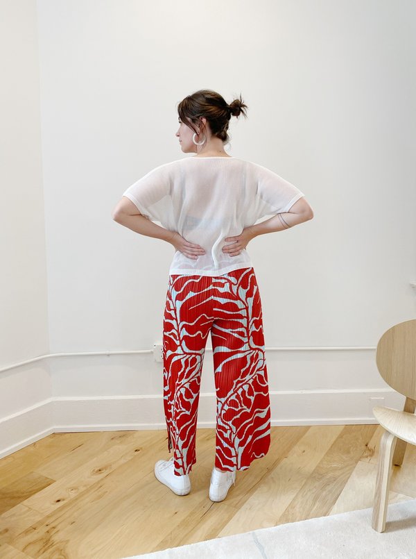 Pleats Please by Issey Miyake Tatami April Top - White | Garmentory