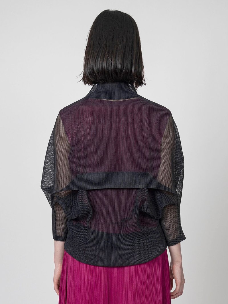 Tatami August Cardigan in Black by Pleats Please | Garmentory