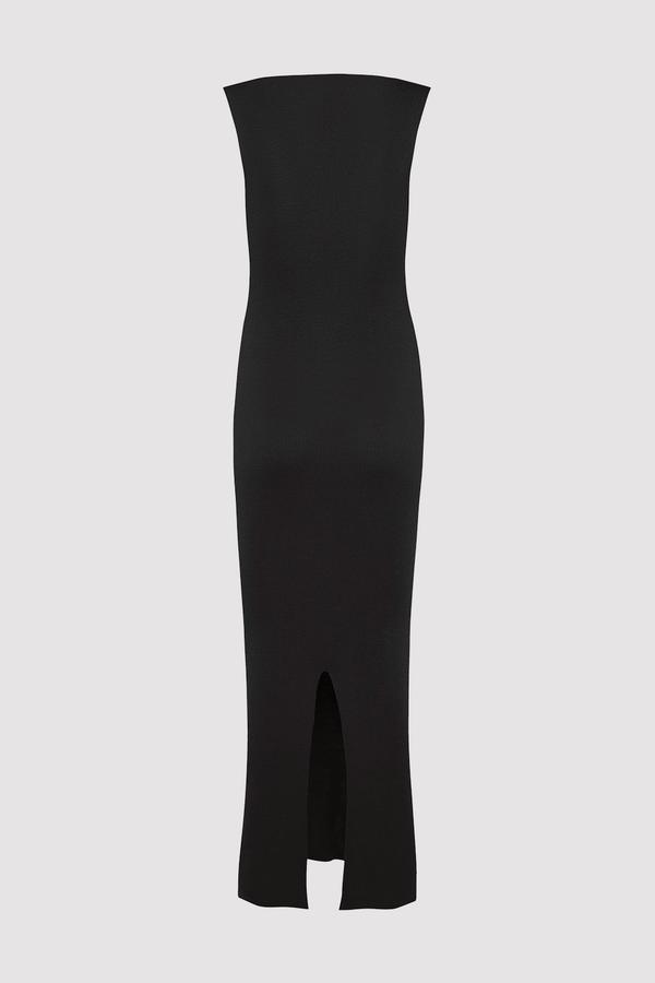 St. Agni Vas Knit Dress - Black | Garmentory