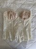 Vintage Strapless Bustier Corset - Cream - Thumbnail 1