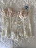 Vintage Strapless Bustier Corset - Cream - Thumbnail 3