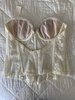 Vintage Strapless Bustier Corset - Cream - Thumbnail 5