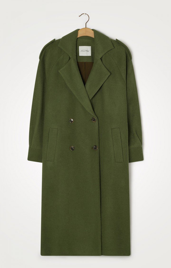 Ameri vintage】ARMY POCKET LONG COAT カーキ Ameri（アメリ）の