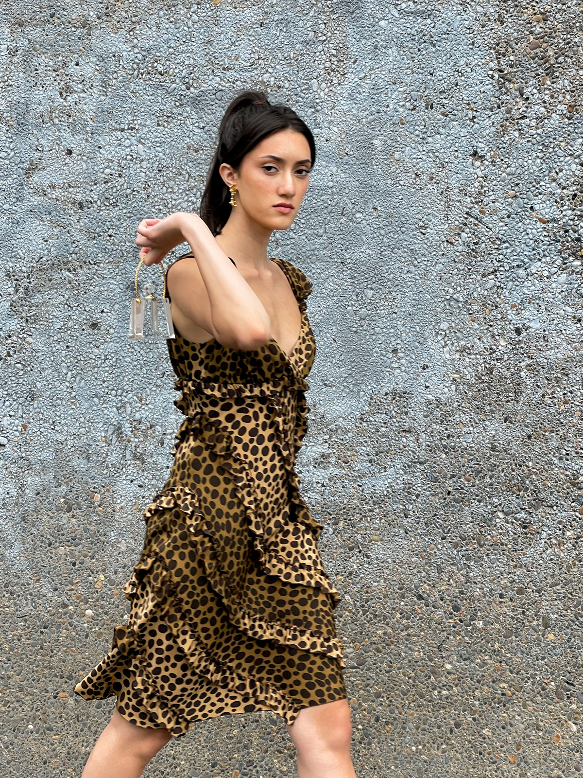 green giraffe print dress Lace Camisole Tank Top for Tall Women in Malachite Green Giraffe Print XL / Tall / Malachite Green Giraffe Print