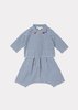Kids Caramel Rossi Baby Set - Blue Check - Thumbnail 1