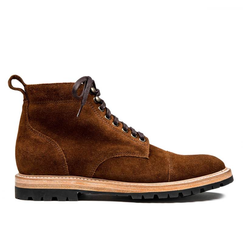 Taylor Stitch Moto Utility Boots In Snuff Weatherproof Suede Men\'s Size 11 The Moto Boot in Weatherproof Snuff Suede | Garmentory main image 4