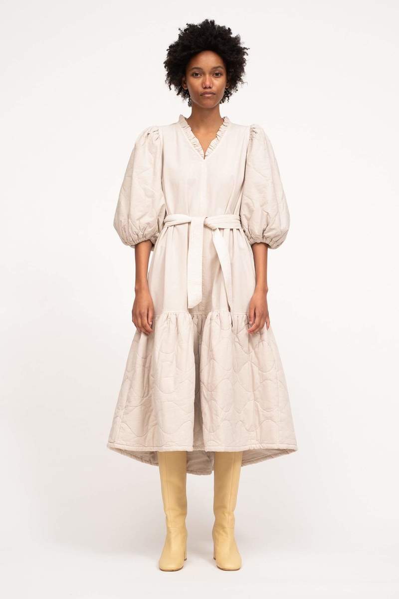 quilted midi dress Plus Quilted Patchwork Midi Dress