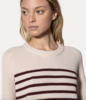 Forte Forte Striped Ribbed Merino Oversized Sweater - Avorio - Thumbnail 3