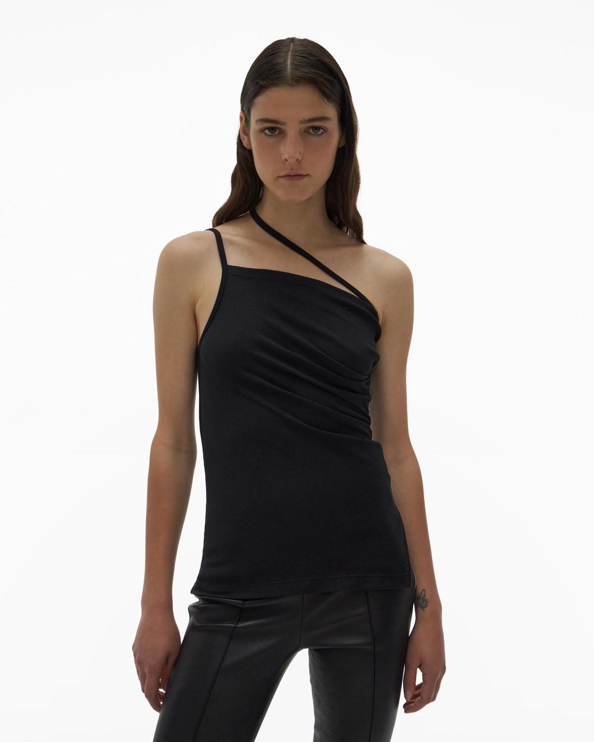 トップス helmut lang Front back asymmetry mesh 0400022353412_BLACK?wid=600&