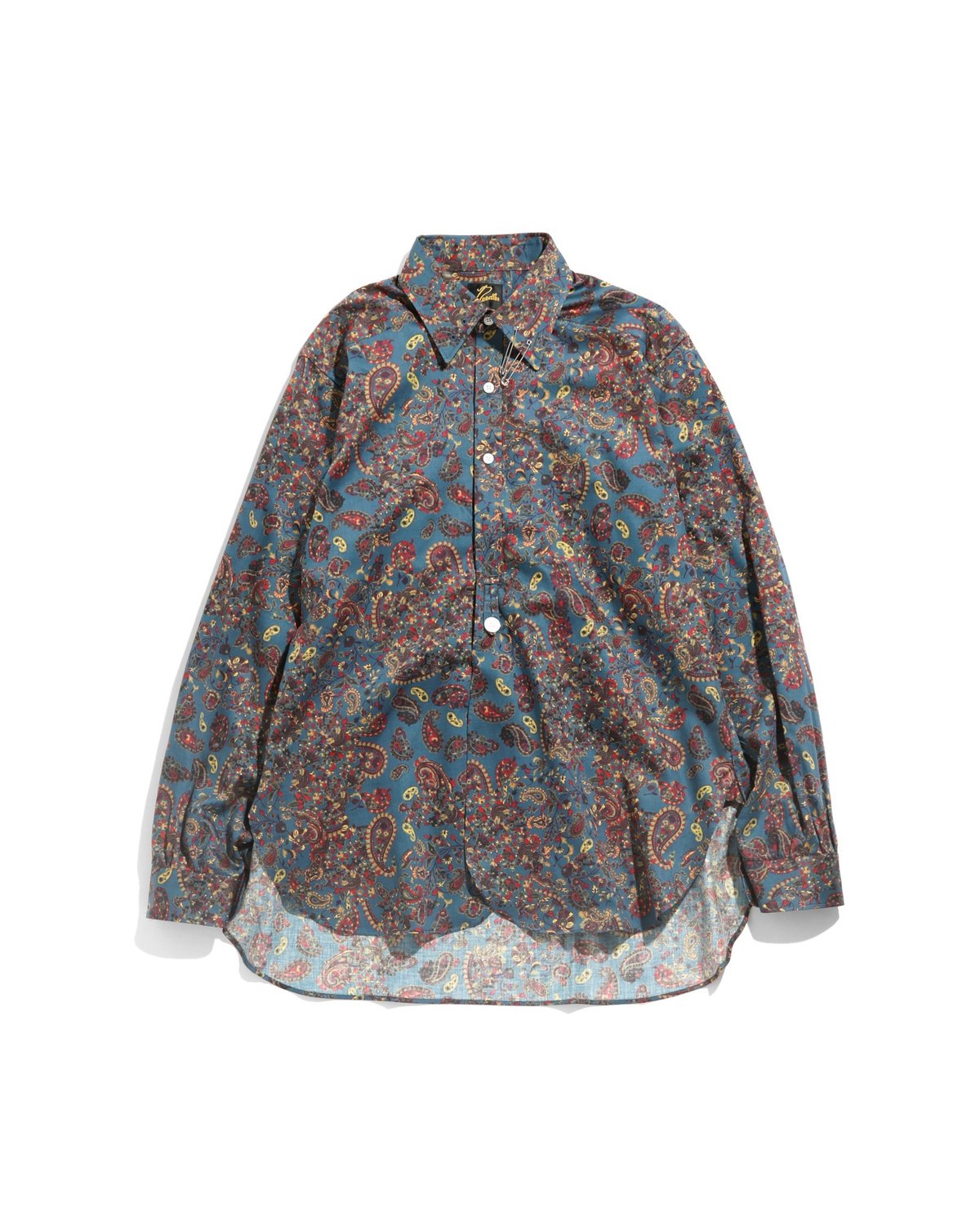 needles pinhole EDW shirts paisley ニードルス Needles Cotton Sateen Pinhole EDW Shirt - Paisley Pattern/Blue
