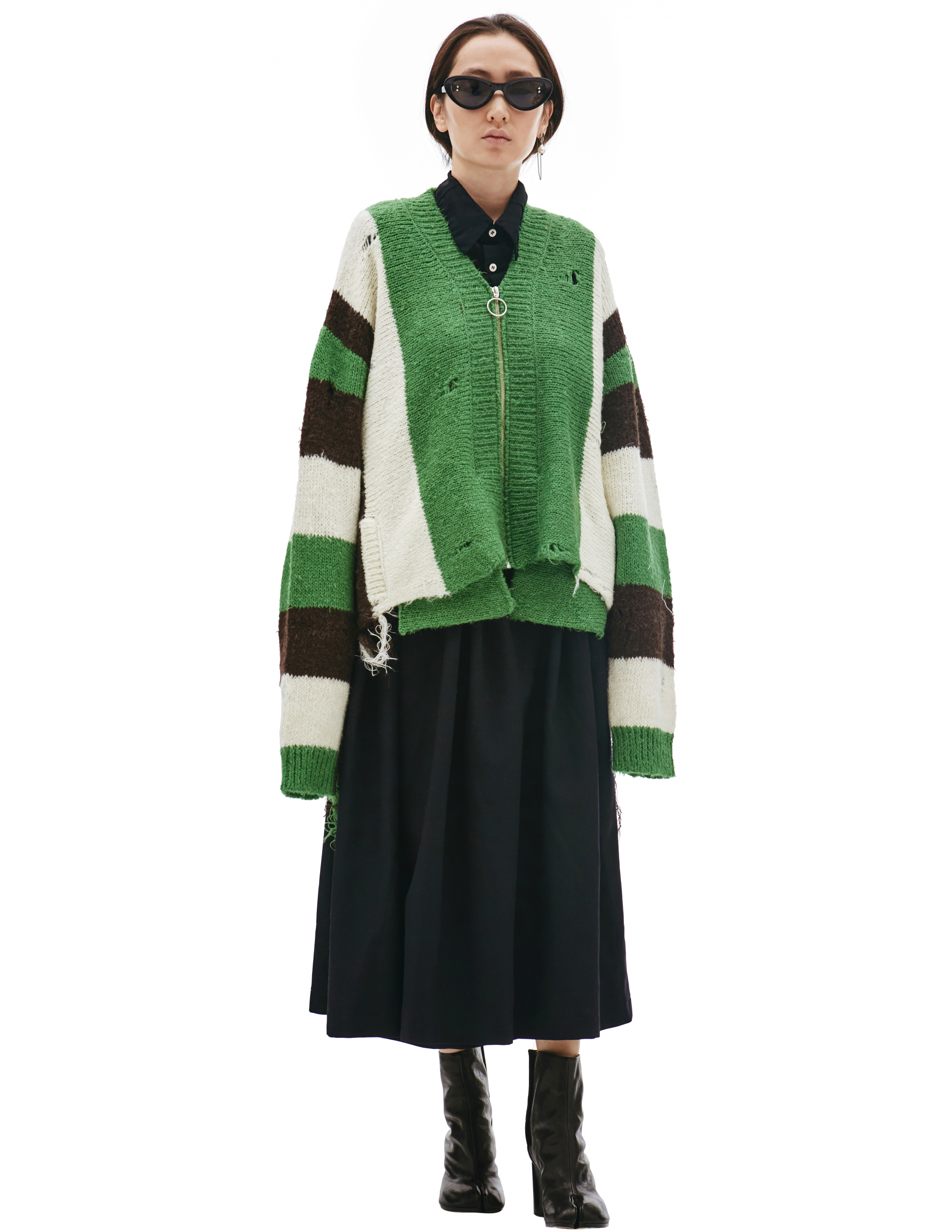 トップス doublet ZIP UP STRIPE CARDIGAN Doublet-Multicolor-Zip-up-