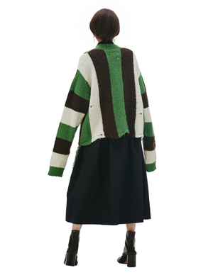 トップス doublet ZIP UP STRIPE CARDIGAN Doublet Zip up Stripe Cardigan - Multicolor | Garmentory