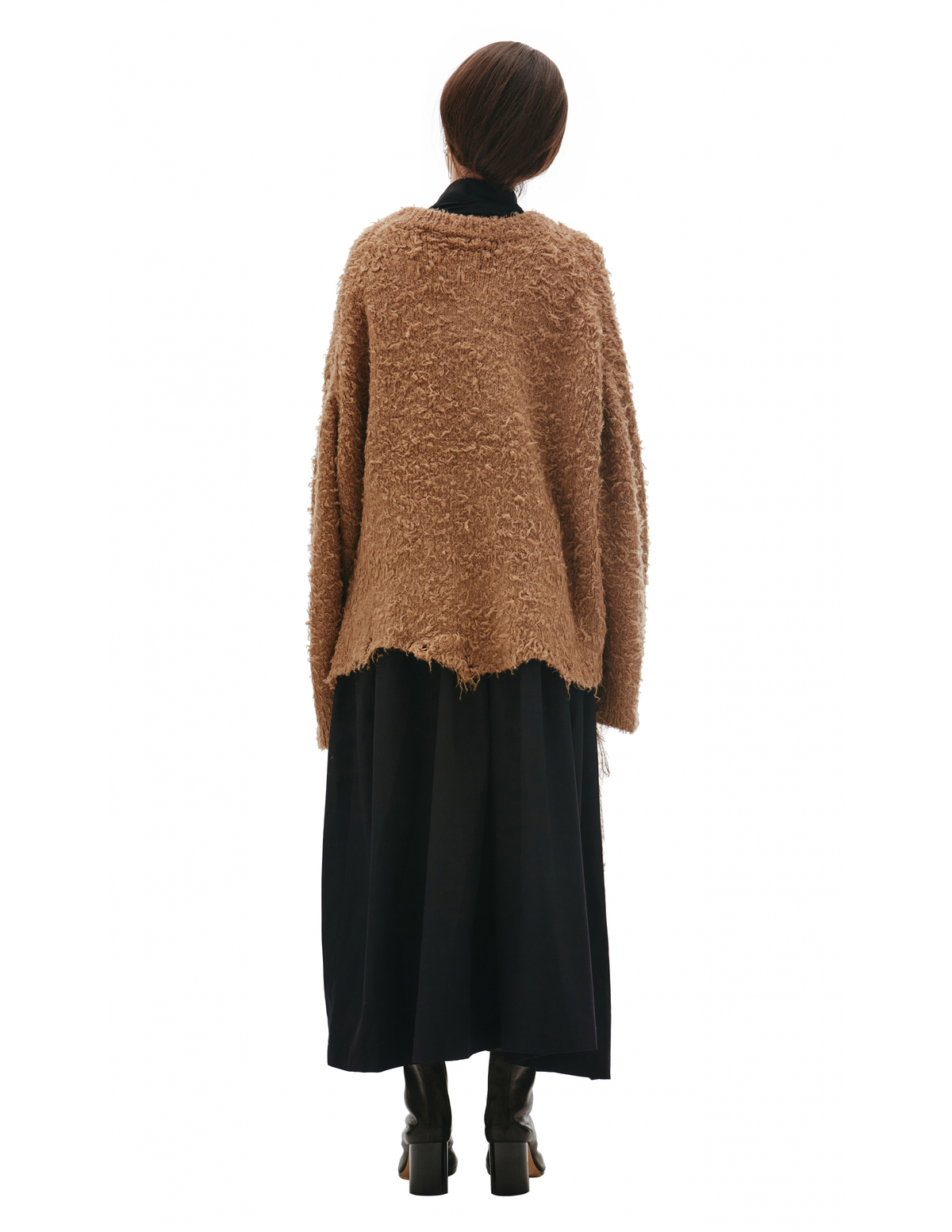 Doublet Ripped Camel Wool Sweater - Beige | Garmentory