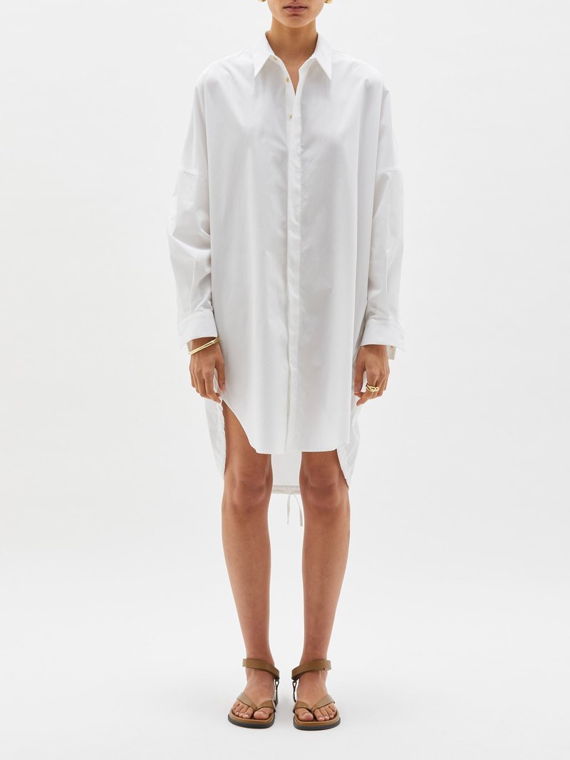 bassike shirt dress Crushed Cotton Sleeveless Dres BASSIKE