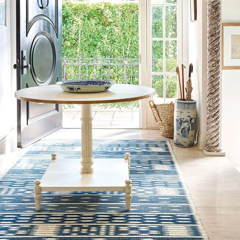 Dash and Albert Big Sur Woven Rug - Ivory/Indigo