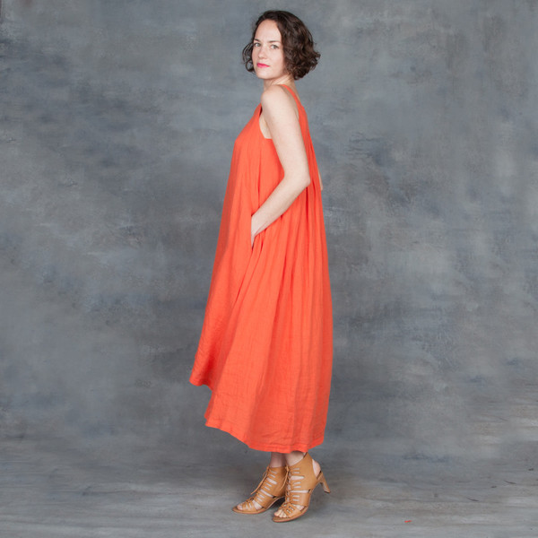 Black Crane Tank Dress in Paprika | Garmentory