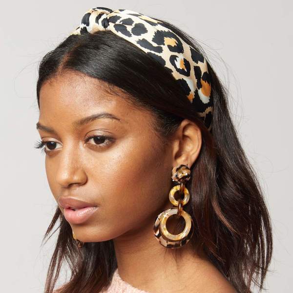Lele Sadoughi silk leopard headband Lele Sadoughi | Accessories | Lele Sadoughi Silk Leopard  main image 2