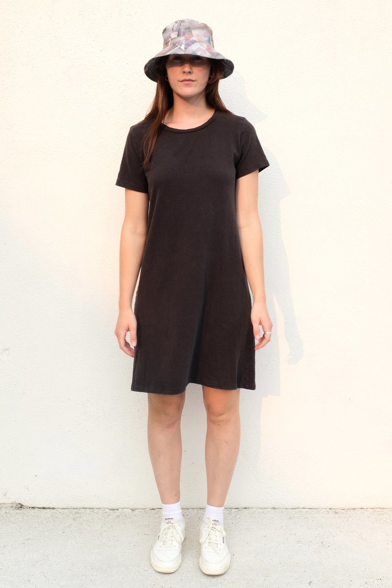 Jungmaven Rae Line Dress - Black | Garmentory