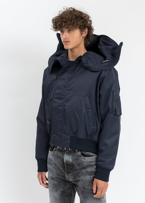 Y/project Split Bomber Jacket - Navy | Garmentory
