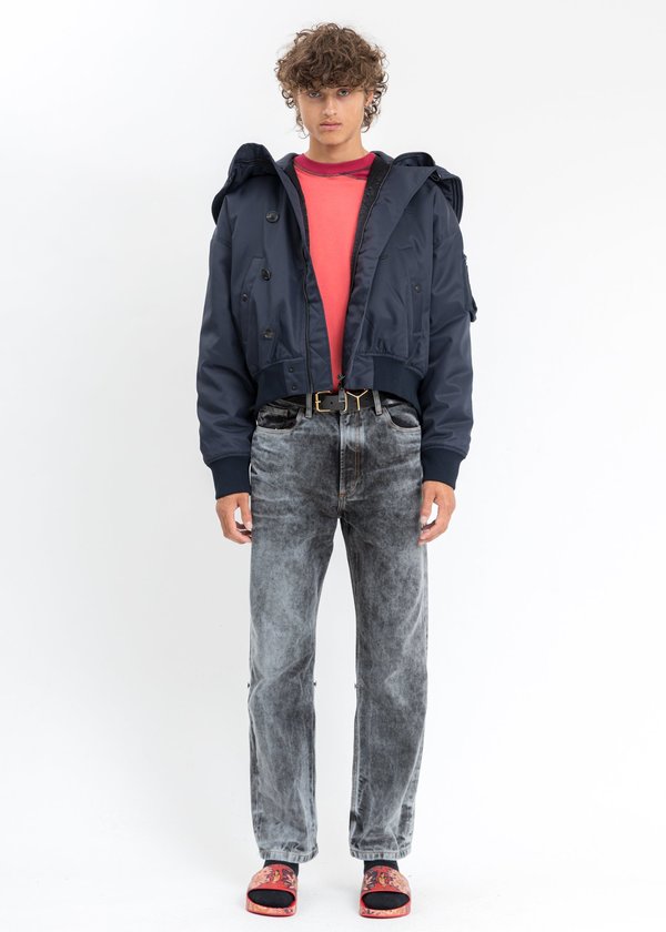 Y/project Split Bomber Jacket - Navy | Garmentory