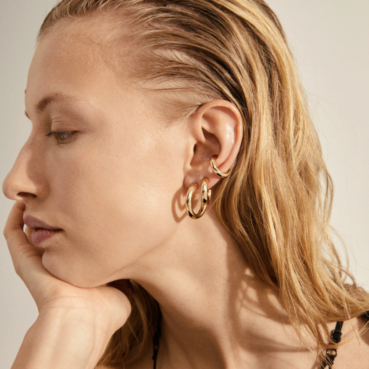 Pilgrim hoops Earrings - Gold - Image 1 of 4