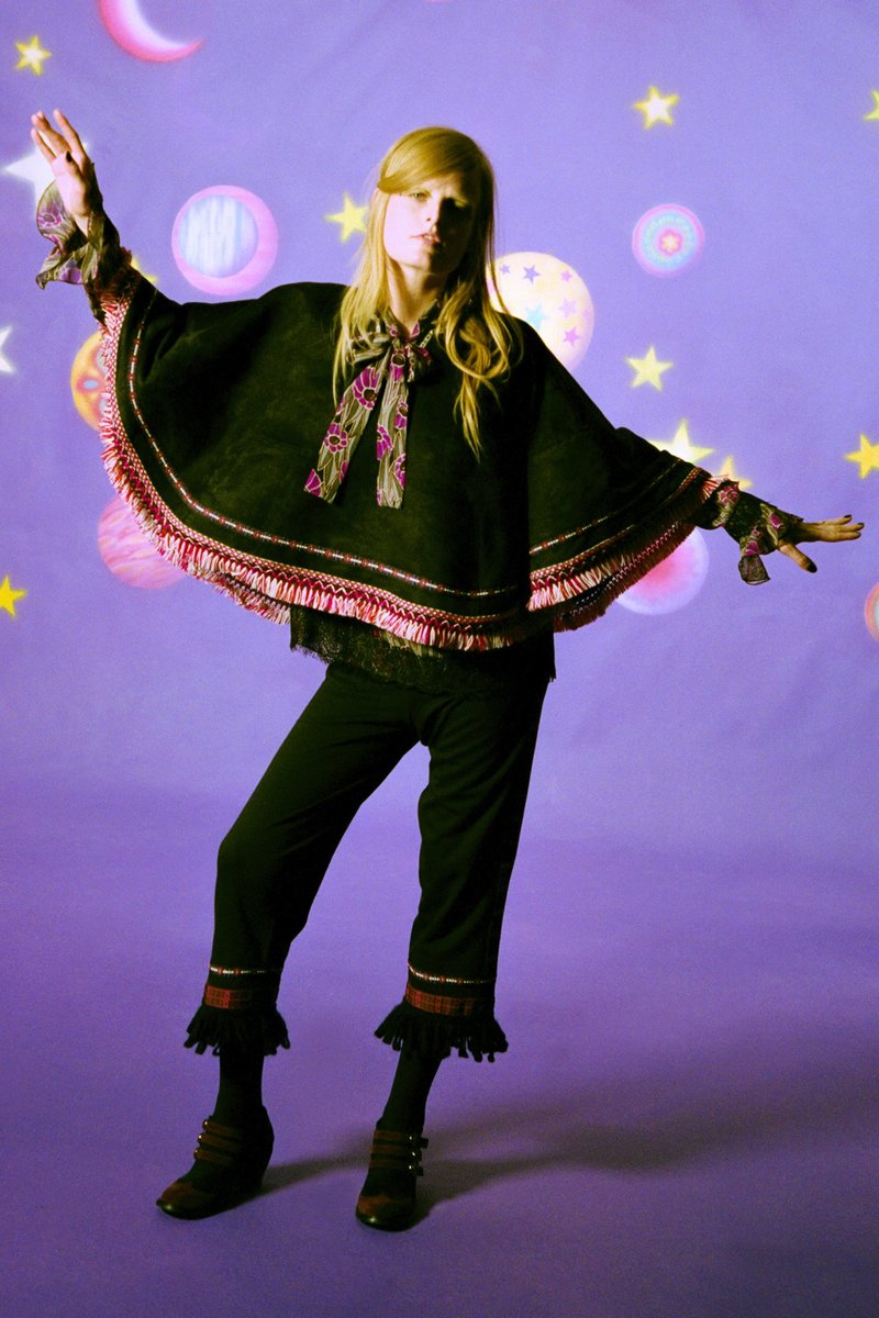 Anna Sui Fairytale Trim Faux Suede Pants - Magenta Multi | Garmentory