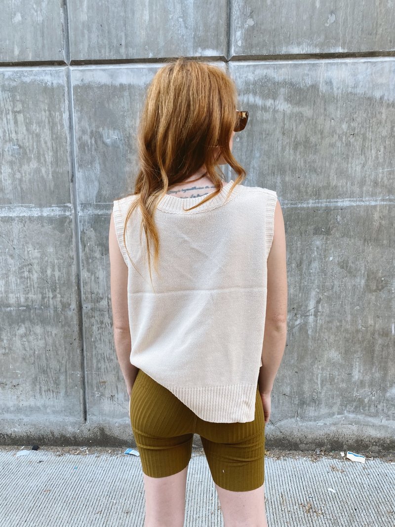 Pipe & Row Ribbed Bike Shorts - Army Olive