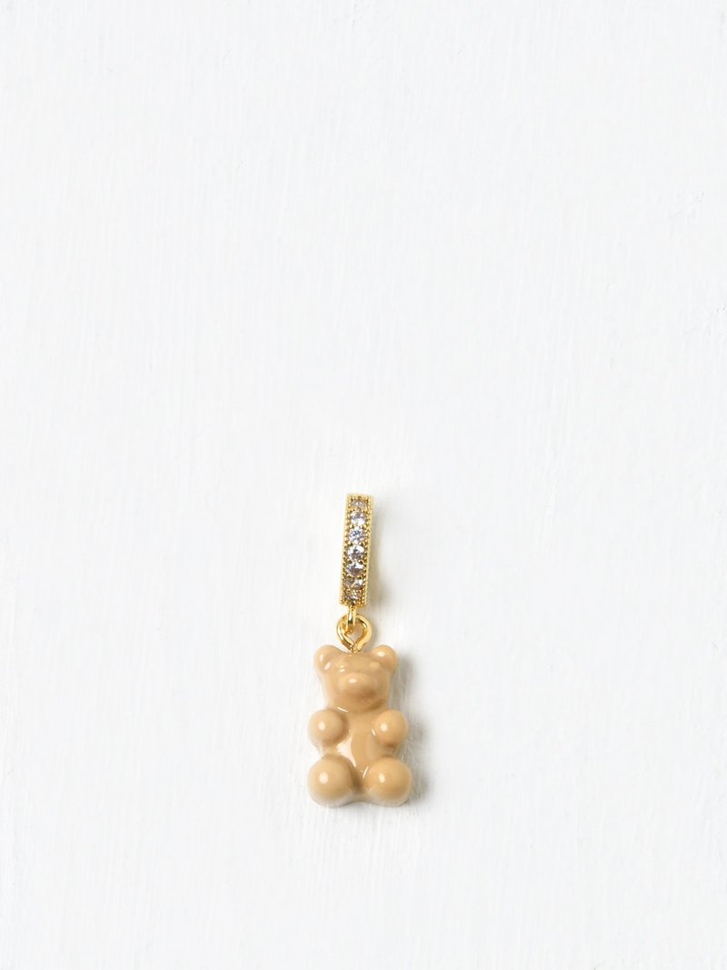 ネックレス・ペンダント Crystal Haze Pave Nostalgia Bear Pendant - Salt Caramel Pave Nostalgia bear – Crystal Haze Jewelry