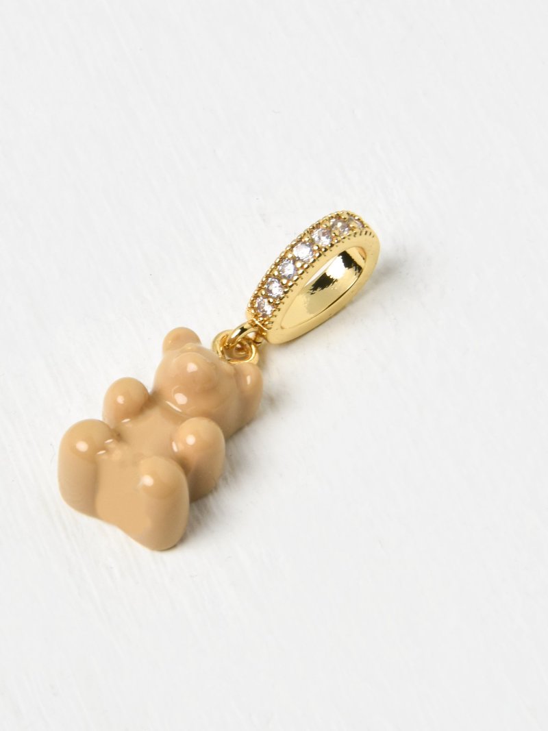 ネックレス・ペンダント Crystal Haze Pave Nostalgia Bear Pendant - Salt Caramel Pave Nostalgia bear – Crystal Haze Jewelry