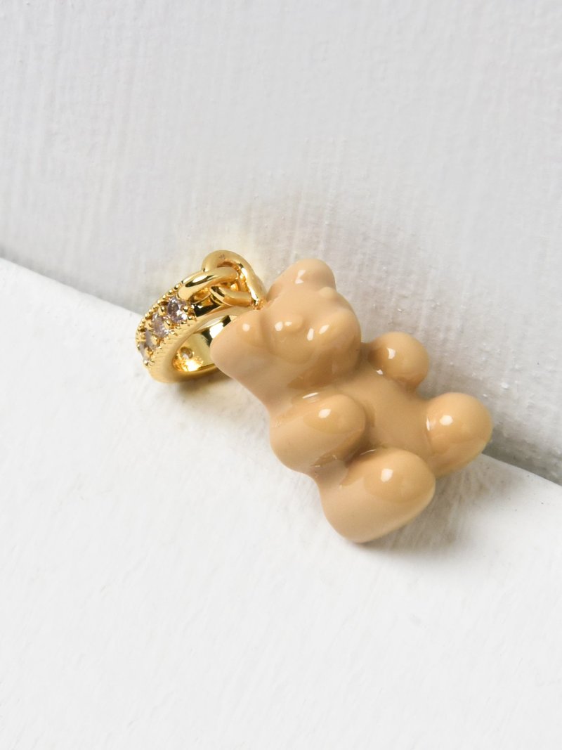 ネックレス・ペンダント Crystal Haze Pave Nostalgia Bear Pendant - Salt Caramel Pave Nostalgia bear – Crystal Haze Jewelry