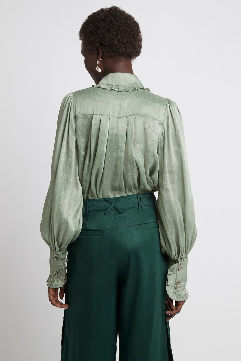 Aje Idealist Shirt - Dusty Sage