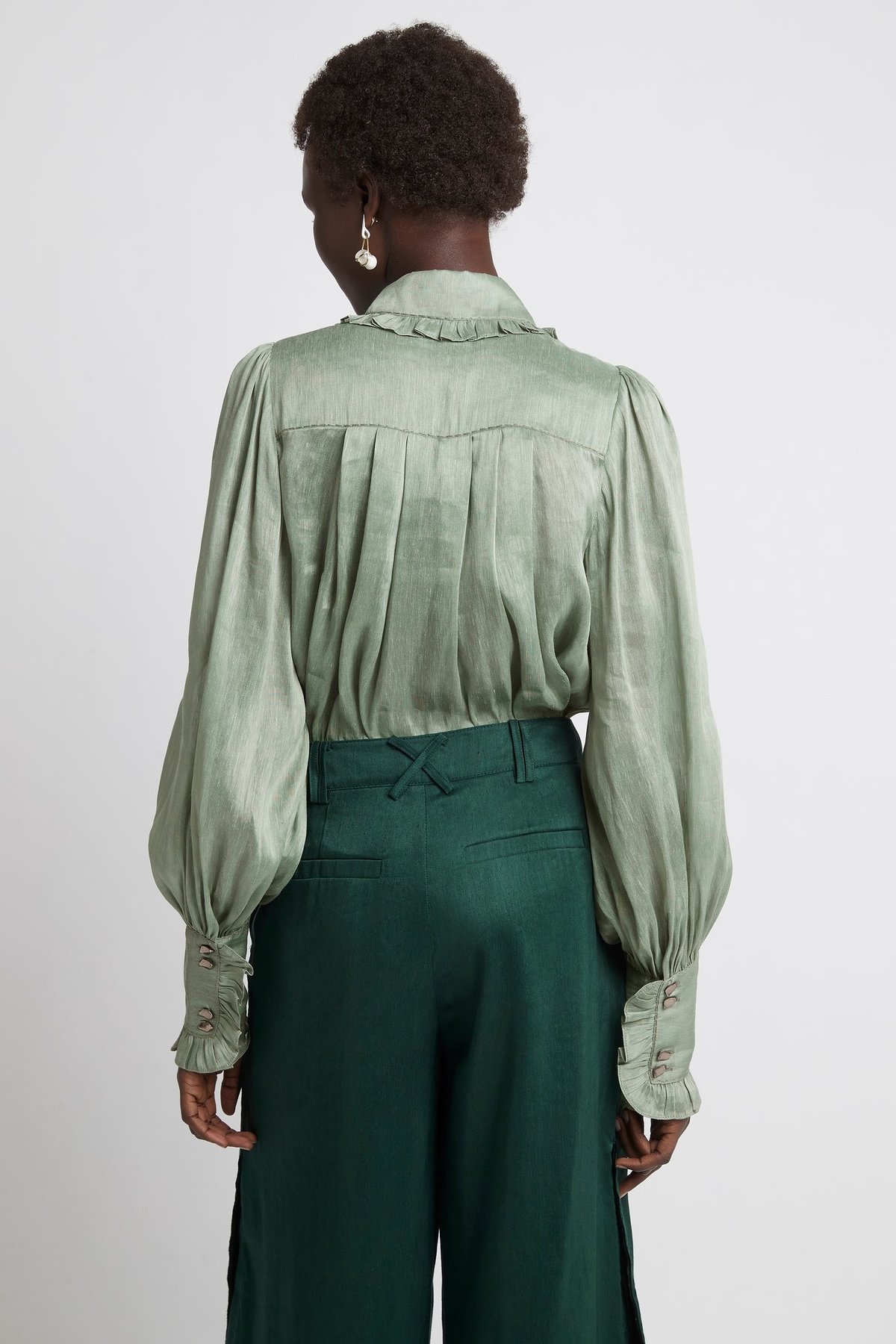 Aje Idealist Shirt - Dusty Sage - Image 4 of 5