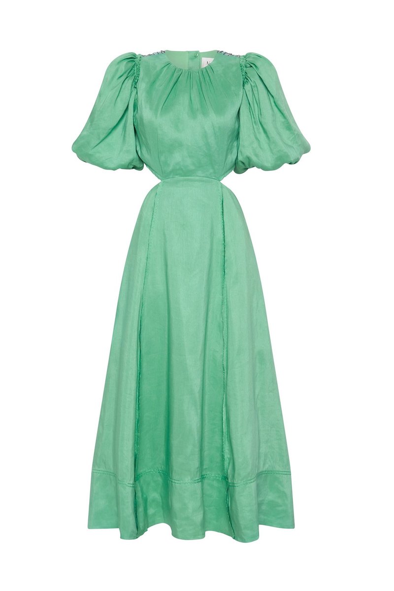 aje relic beaded midi dress EVELYN