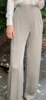 Vintage KC Bill Blass Sage Sheer Chiffon Pants - Gray - Thumbnail 3