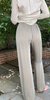 Vintage KC Bill Blass Sage Sheer Chiffon Pants - Gray - Thumbnail 4