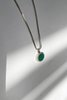 Legier Malachite Pendant Necklace - Silver - Thumbnail 2