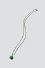 Legier Malachite Pendant Necklace - Silver - Thumbnail 3