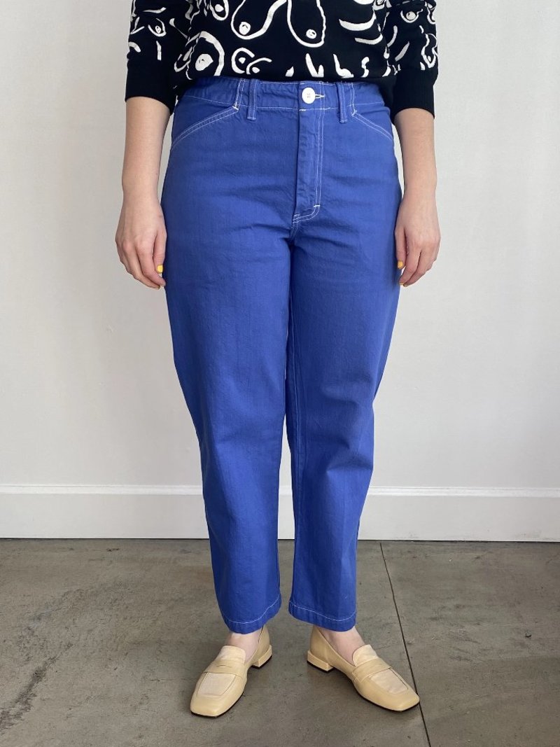 Gravel & Gold Painter Pant - Cornflower