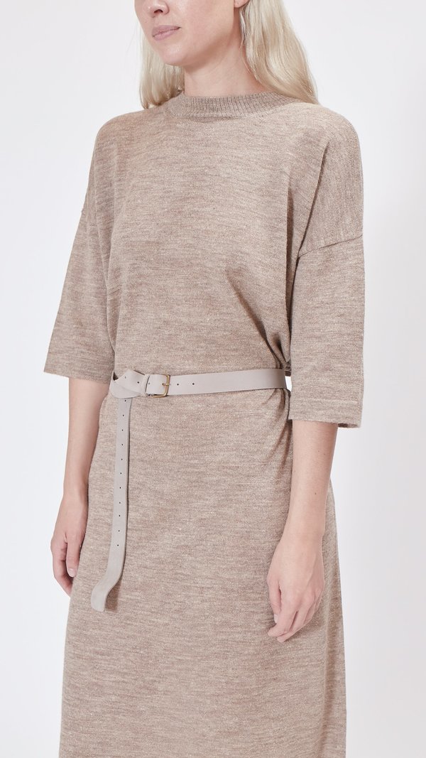 NEW LAUREN MANOOGIAN raw leather buckle belt in gris Plata Belt in Gris | Lauren Manoogian | Covet + Lou | Covet  main image 2