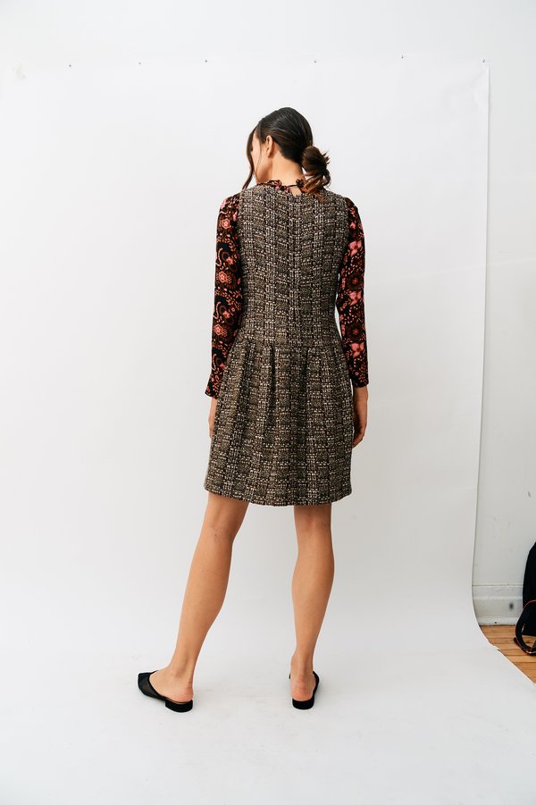 Chanel Tweed Midi Dress - BROWN