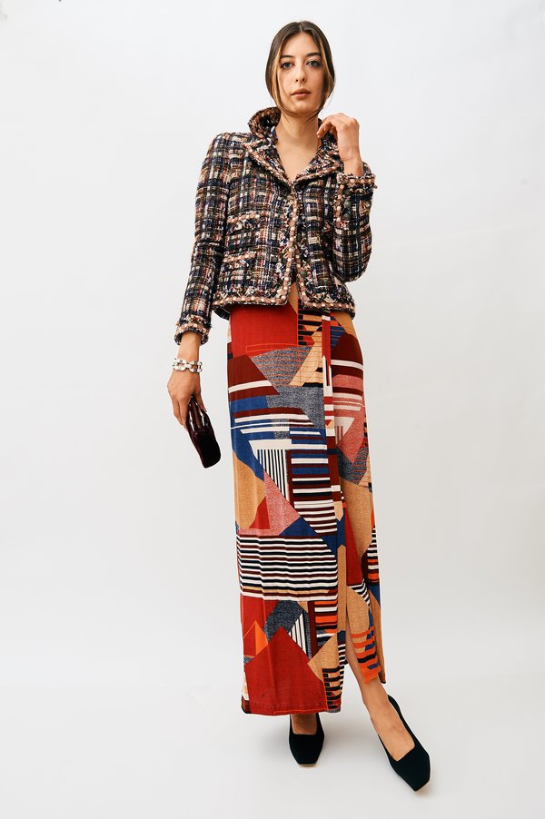 PRE-LOVED Diane Von Furstenberg Sleeveless Printed Wrap Dress - Red Multi-Color | Garmentory PRE-LOVED Diane Von Furstenberg Sleeveless Printed Wrap Dress - Red Multi-Color | Garmentory