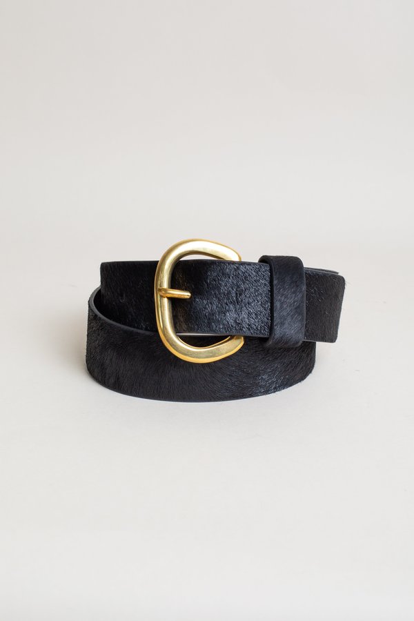 Rachel Comey Estate Belt - Black Calf Hair | Garmentory display picture 3