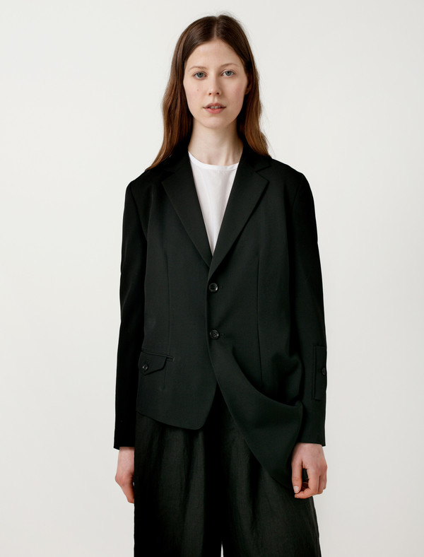 Ys by Yohji Yamamoto Asymmetrical Draped Jacket | Garmentory