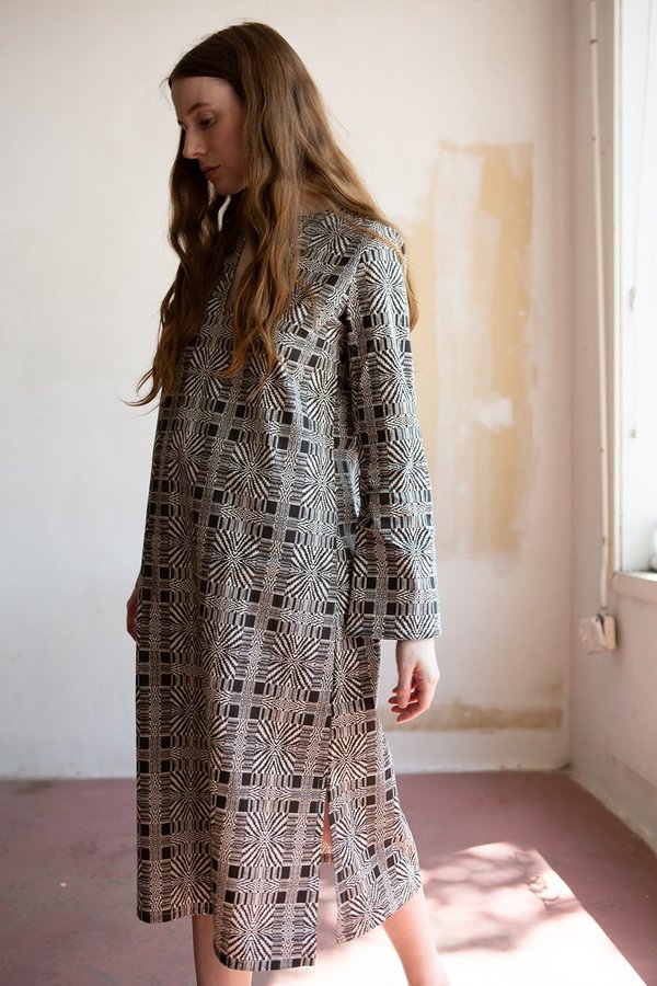 Erica Tanov Edgar Allan Poe Nava Dress - Natural/Black