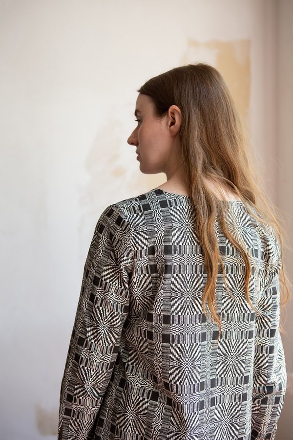 Erica Tanov Edgar Allan Poe Nava Dress - Natural/Black