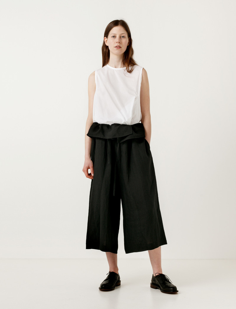 Y’s cropped wid pants Y'S Wide-Leg Cropped Pants In Black - 43% Off | Editorialist