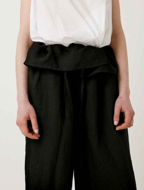 Y’s cropped wid pants Ys by Yohji Yamamoto Foldover Waist Cropped Pants | Garmentory